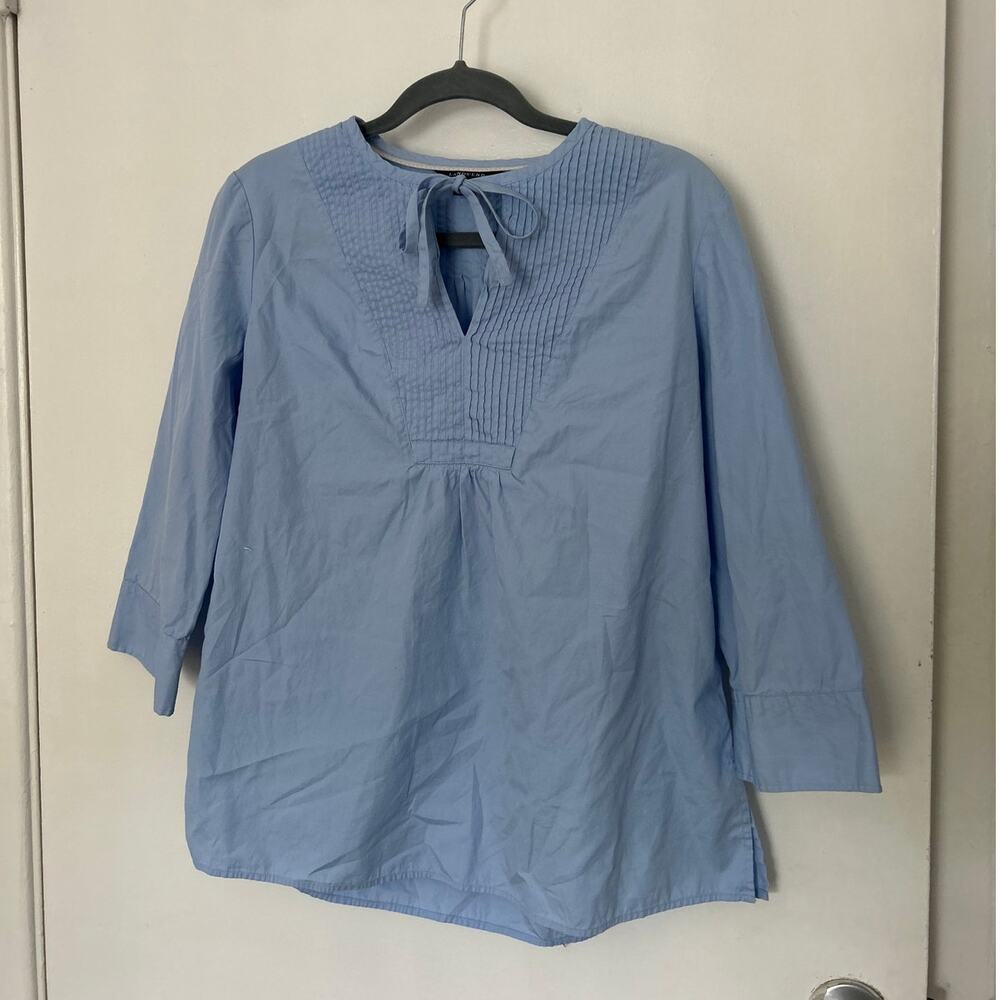 Land's End Baby Blue Preppy Tunic Top